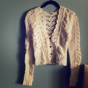 Free people vintage ivory sweater